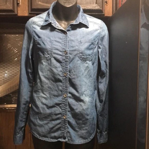 CHIQLE DENIM ARCHITECT LONG SLEEVE TEE SHIRT - Picture 5 of 16